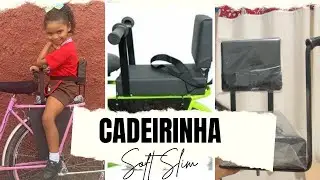Assento Cadeirinha Infantil de Bicicleta Almofadado Soft Slim