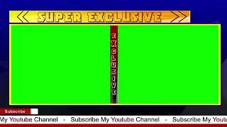 Super Exclusive News Green Background | Animation Green Background | Graphics King Master