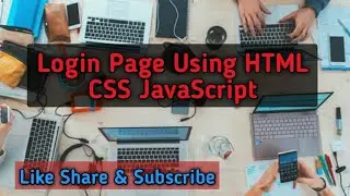 LogIn Page Using HTML CSS🔥