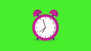 Free Clock Animation - Green Screen