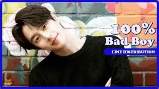 Line Distribution: 100% - Bad Boy (Color Coded)