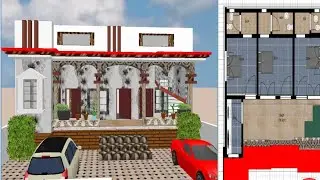 47x44  best design house plan in 3D