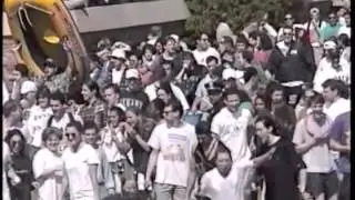 Ithaca College 1995 Seniors Jump in Fountains