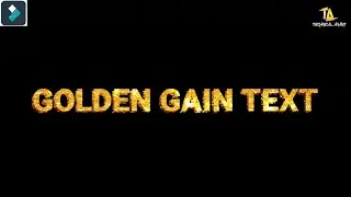 How To Make 3D Golden Gain / Texture Intro in Filmora X | How to VFX Remix Video Song In Hindi