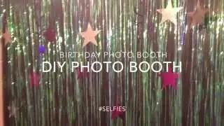 DIY birthday photo booth
