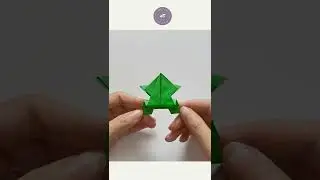 Origami jumping frog #shorts #papercrafts
