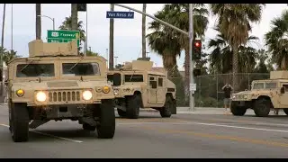 National Guard Arrives in Hollywood to Curb Mayhem - Los Angeles, CA 