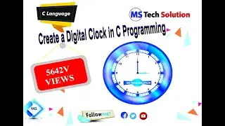 Create a clock in C Language || How to create digital clock in C || #DIGITAL_CLOCK