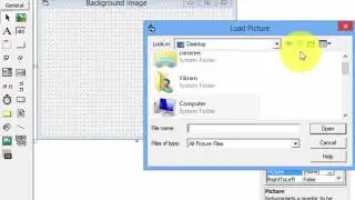 VB Tutor how to add the backround image to from