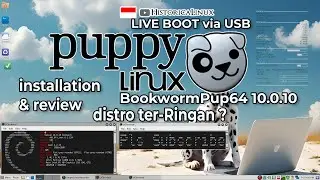 Test Puppy Linux BookwormPup 10.0.10 Run On USB Flash Drive | 4 Gb RAM