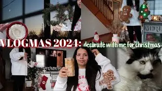 DECORATE W/ ME FOR CHRISTMAS | getting in the spirit, cozy loft bedroom,  gingerbread haul & garland