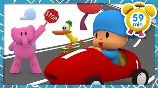 🚸  POCOYO ITALIANO- Sicurezza in Strada [59 min] | VIDEO e CARTONI ANIMATI per bambini