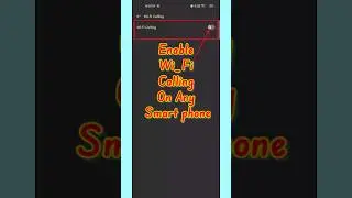 How To Enable WiFi Calling 💯 || How To Use WiFi Calling || WiFi Calling ||