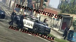 Tripathi and PD Department protected city from Terrorist Attack💥in GTA V ft.Bableswar and tau