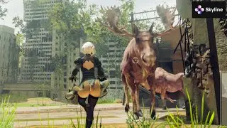 Skyline Nintendo Switch Emulator for Android - NieR: Automata Ingame / Gameplay (Skyline Edge v45)