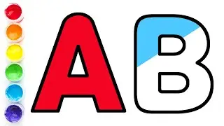 ABC송 들으며 알파벳 그리기 색칠하기| Easy Draw and Paint Alphabet | 영어놀이