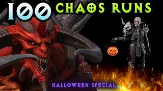 100 Hell Chaos Runs Diablo - MF Runs Trick or Treating in Diablo 2 Resurrected (Halloween Special)