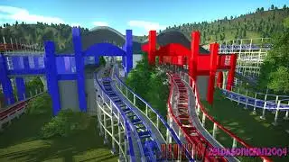 A Clash of Fire and Ice - Dueling Wooden Coasters (Planet Coaster)