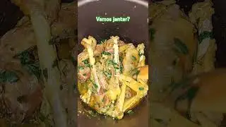 Jantar raíz por aqui - Frango caipira #topreceitas #almocofacil #receitas #frango