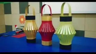 How to make Ramadan Lantern - كيفيه عم فانوس رمضان الورقى
