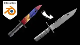 How i recreated the M9 Bayonete in Blender