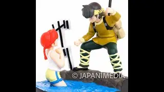 RARE! Ranma 1/2 Ranma Female & Ryoga Mini Diorama Figure Epoch JAPAN