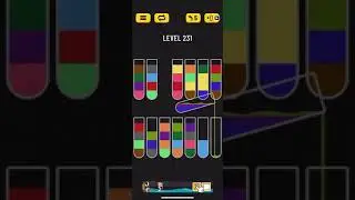 Прохождение Water Sort Puzzle level 231 👍🏻👍🏻👍🏻