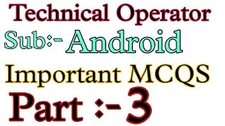 Gujarat Police Technical Operator Questions 2022 | Android OS mcqs for TO Exam 2022