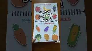 Custom Toddler Busy book, Preschool Learning binder, Quiet book