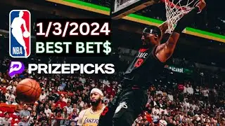 NBA PRIZEPICKS | PLAYER PROPS TODAY | WEDNESDAY | 1/3/2024 | BEST BETS