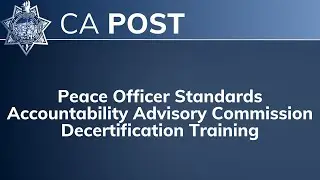 POSAAB Commission Decertification Training - February 13, 2024