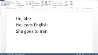 Third person in simple present tense