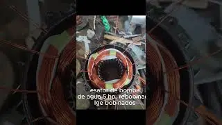 como aprendo a  bobinar estator debomba 5 hp #mantenimientoelectrico #fishing