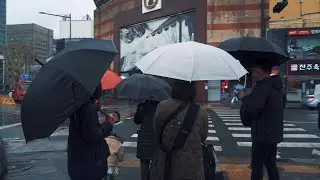 [4K Rain Walk] 빗속의 골목여행. 서울 을지로 방산시장에 비가 내리는 오후.