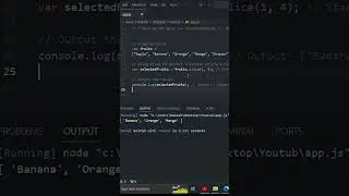 Slice method in javascript. 