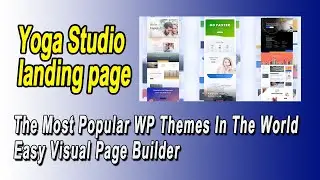 Best Yoga Studio Layout Wordpress Theme And 1253 Other WP Templates. Easy Page Builder.