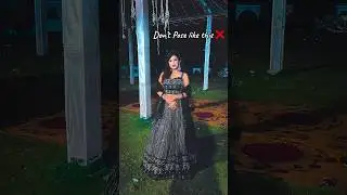 How to Poses better in Lehenga 🤩 | Photo ideas at Reception or Wedding #lehanga #pose #shortsviral