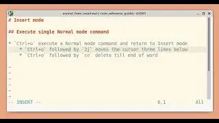 Execute Normal mode command from Insert mode