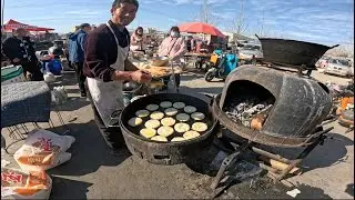 Chinese rural market, street food