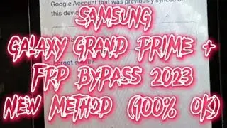 Samsung galaxy grand prime + Frp solution ( 100% OK )