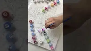 Картина по номерам Мотороллер, 24 цвета холст на подрамнике 30x40 см