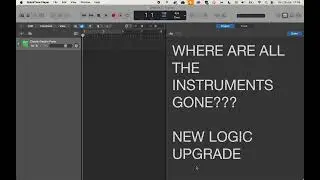 How To Find The Missing Instruments in Logic Pro