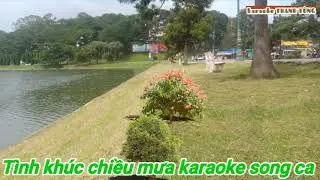 tình khúc chiều mưa karaoke song ca