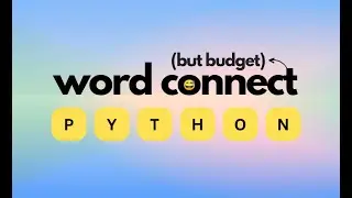 Word Game in Python Tkinter (Project Showcase)