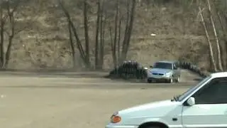 ЛадаКлубОмск. Фигурное вождение на годовщину клуба.