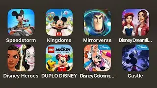 Disney Speedstorm,Disney Magic Kingdoms,Disney Mirrorverse,Disney Dreamlight Valley,Disney Heroes