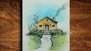 How to draw beautiful scenery drawing step by step for beginners in easy ways
