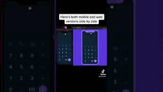 Animated Mobile/Web Calculator App created using 