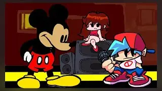 Фнф мод микки, он конечно страшнее, чем тот | Friday Night Funkin Mickey Mouse