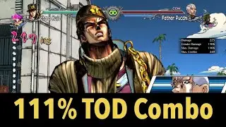1106 Damage Part 3 Jotaro GHA TOD Combo | All Star Battle R